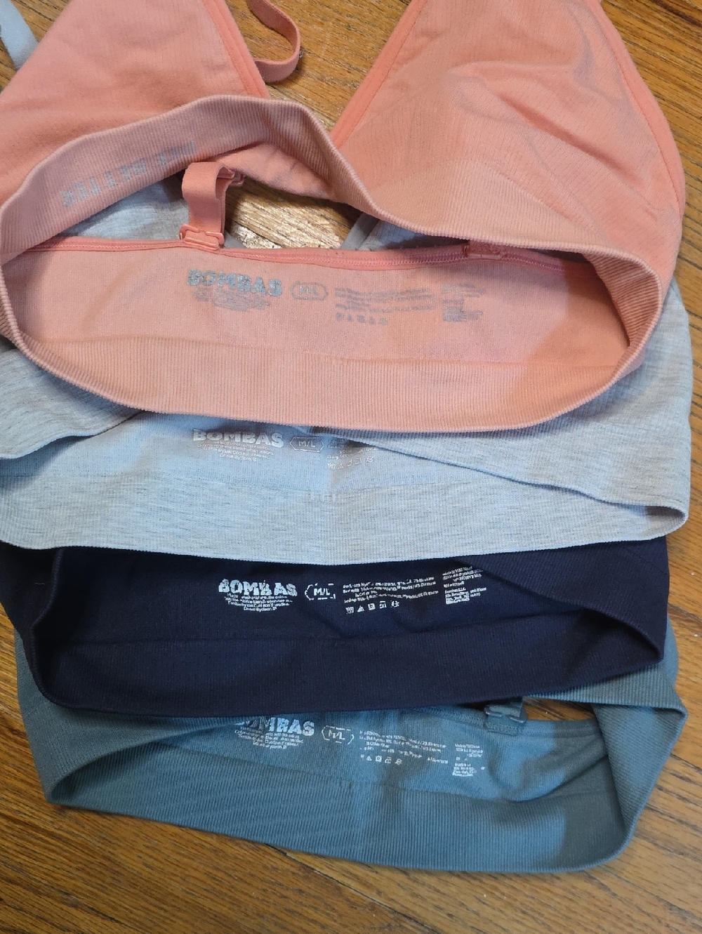 BOMBAS Bralette 4 Pack Size M/L - Picture 5 of 9